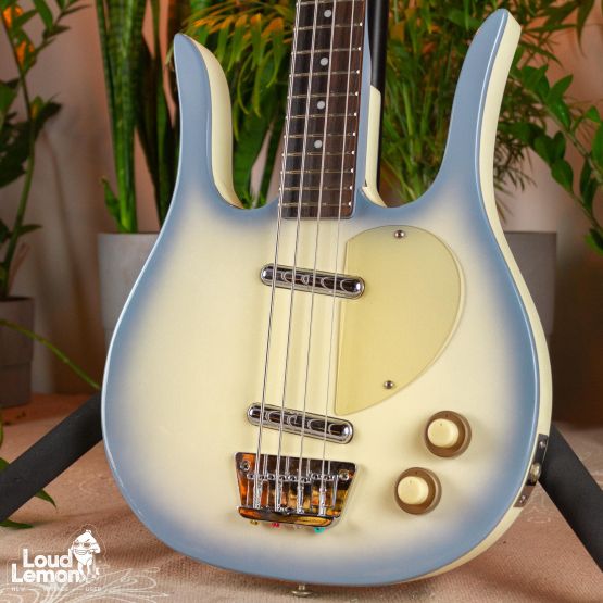 Danelectro Longhorn Bass Reissue Blue Burst 2001 China бас-гитара