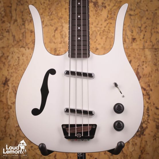 Danelectro Red Hot Longhorn Bass White 2020's Korea бас-гитара