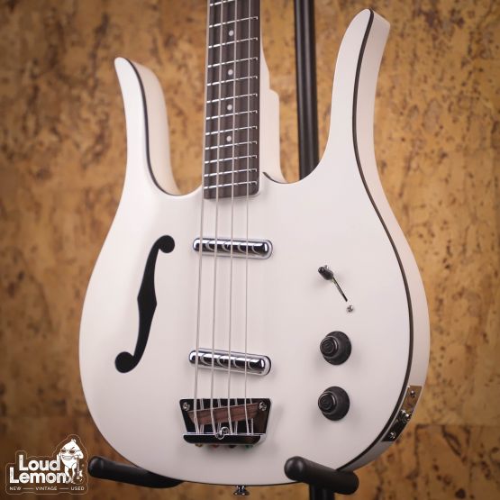 Danelectro Red Hot Longhorn Bass White 2020's Korea бас-гитара