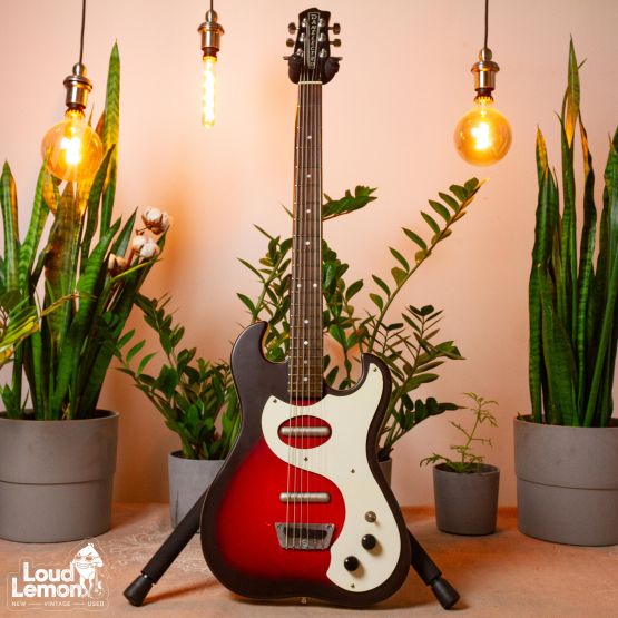 Danelectro '63 Baritone Reissue Red Burst 2003 China электрогитра