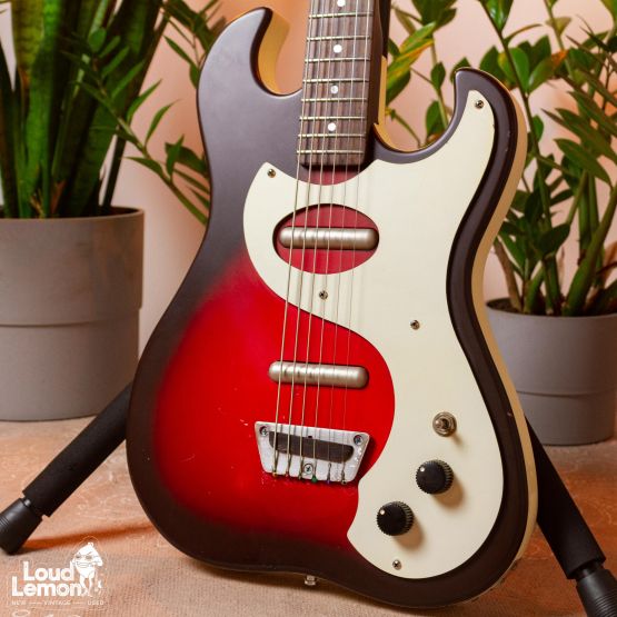 Danelectro '63 Baritone Reissue Red Burst 2003 China электрогитра