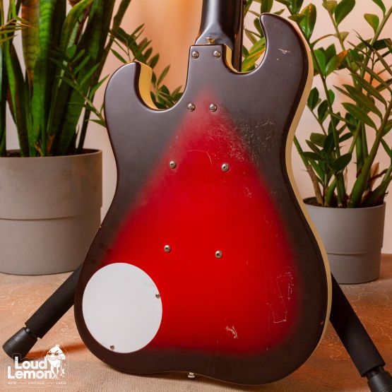 Danelectro '63 Baritone Reissue Red Burst 2003 China электрогитра