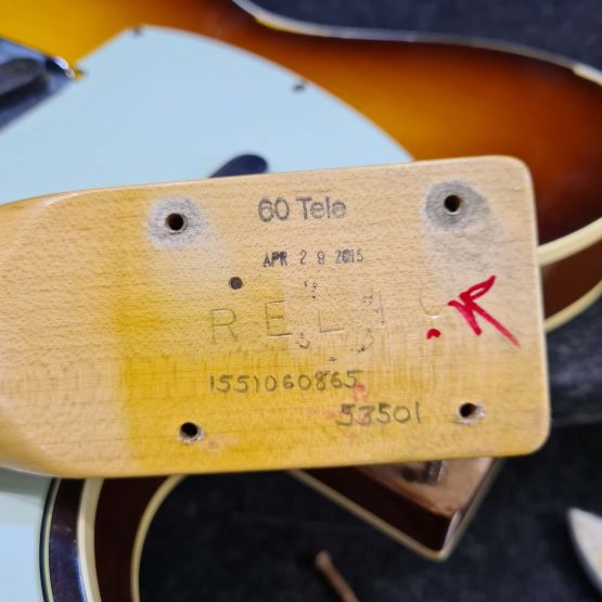 Fender Custom Shop '60 Telecaster Relic Sunburst 2015 USA электрогитара