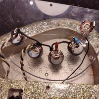 Edwards E-AM-105S Bass Gold Sparkle 1996 Japan бас-гитара