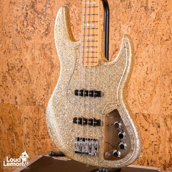 Edwards E-AM-105S Bass Gold Sparkle 1996 Japan бас-гитара