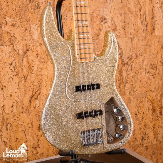 Edwards E-AM-105S Bass Gold Sparkle 1996 Japan бас-гитара