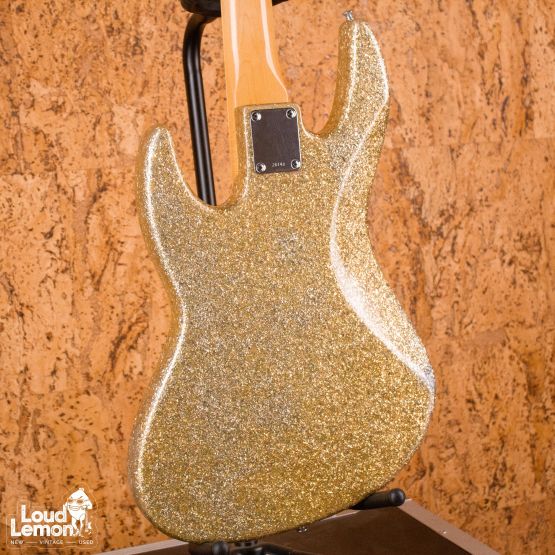 Edwards E-AM-105S Bass Gold Sparkle 1996 Japan бас-гитара