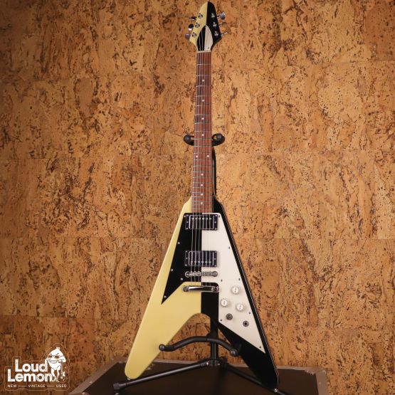 Edwards E-FV-105 WB Michael Schenker Flying V Black & White 2005 Japan электрогитара