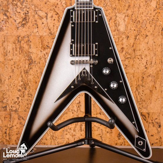 Epiphone Brent Hinds Signature Flying V Custom Silver Burst 2016 China электрогитара
