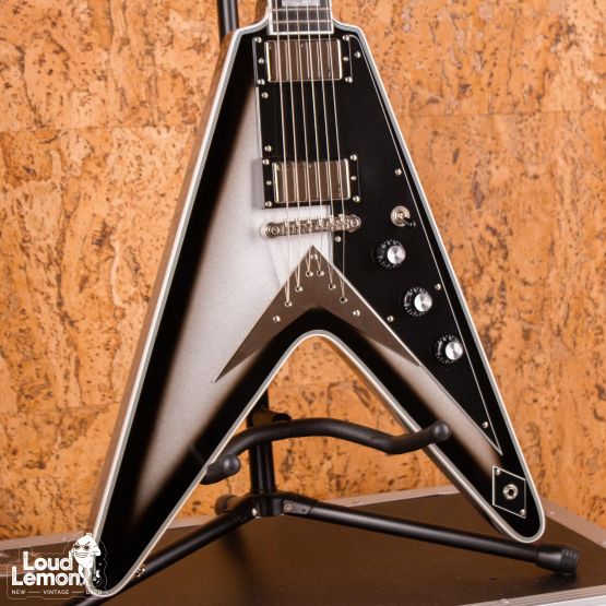 Epiphone Brent Hinds Signature Flying V Custom Silver Burst 2016 China электрогитара