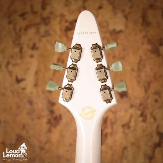 Epiphone Custom Shop Limited Edition 1958 Korina Flying V Alpine White 2011 China электрогитара