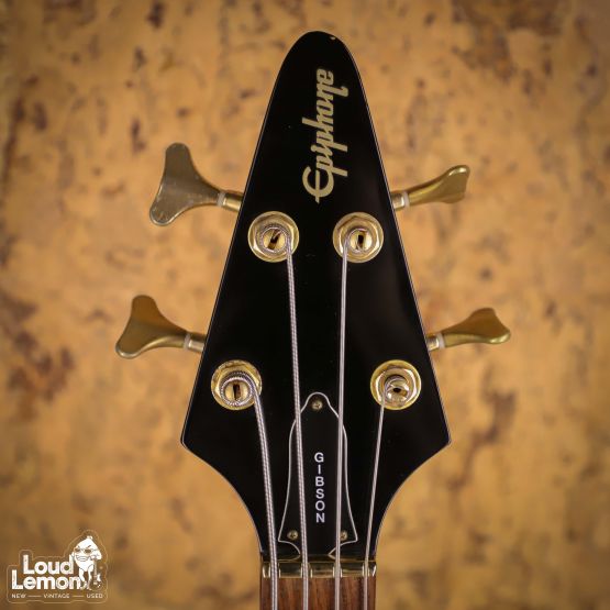Epiphone Korina Flying V Bass Ebony 2000 Korea бас-гитара