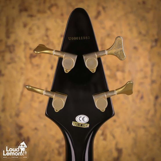 Epiphone Korina Flying V Bass Ebony 2000 Korea бас-гитара
