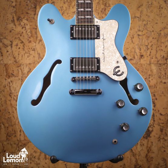 Epiphone Noel Gallagher Supernova w/ Seymour Duncan Pickups Manchester Blue 2005 Korea электрогитара
