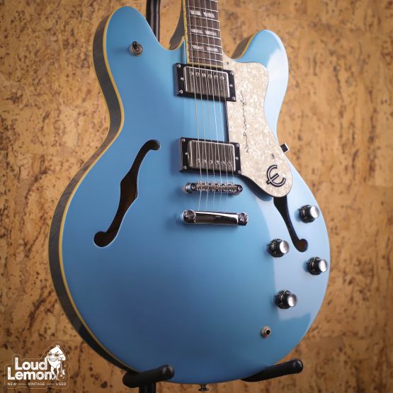 Epiphone Noel Gallagher Supernova w/ Seymour Duncan Pickups Manchester Blue 2005 Korea электрогитара