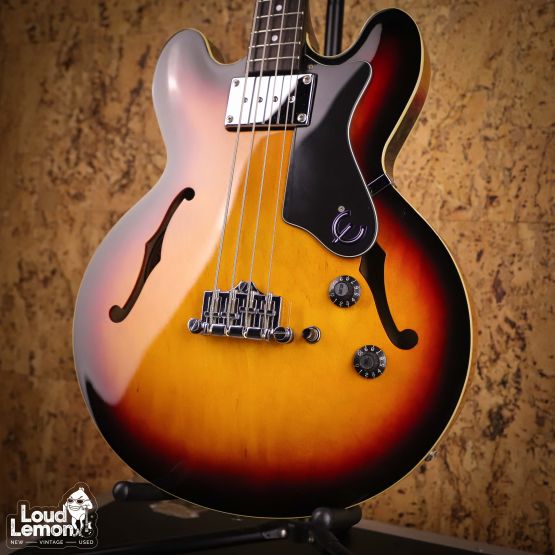 Epiphone Rivoli Bass Vintage Cherry Sunburst 1997 Korea бас-гитара