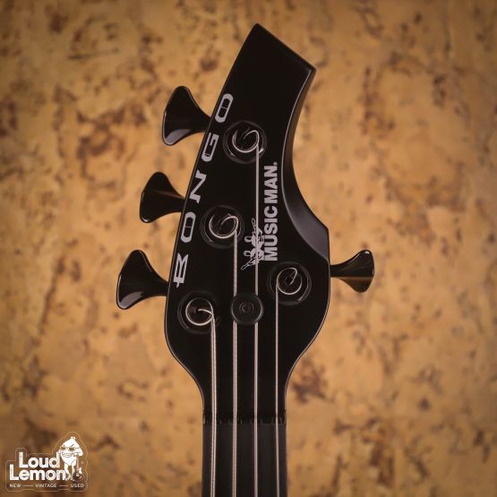 Ernie Ball Music Man Bongo 4 HH Stealth Black 2017 USA бас-гитара