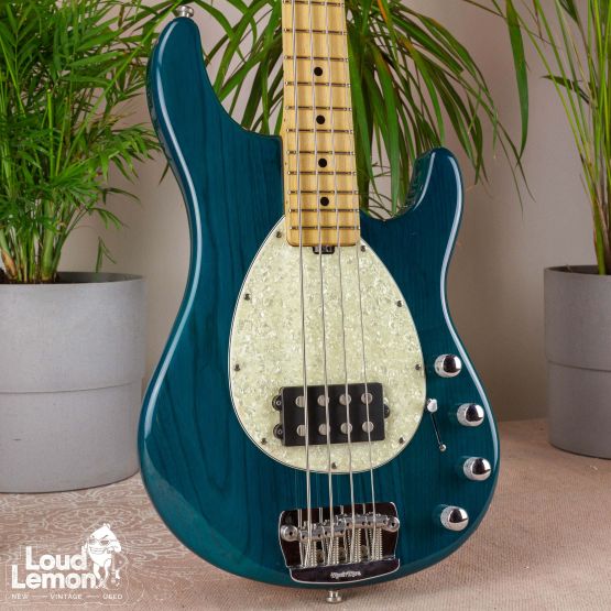 Ernie Ball Music Man Sterling 4 Trans Green 2001 USA бас-гитара