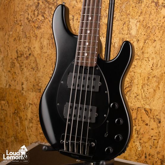 Ernie Ball Music Man Sterling 5 HH Stealth Black 2009 USA бас-гитара