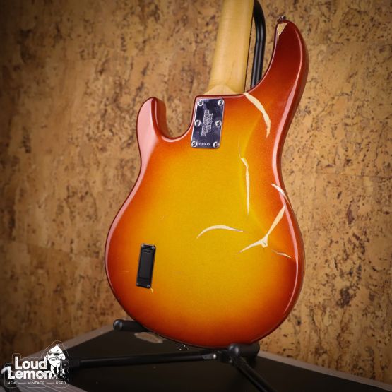 Ernie Ball Music Man StingRay 5 H Autumn Red Burst 2002 USA бас-гитара
