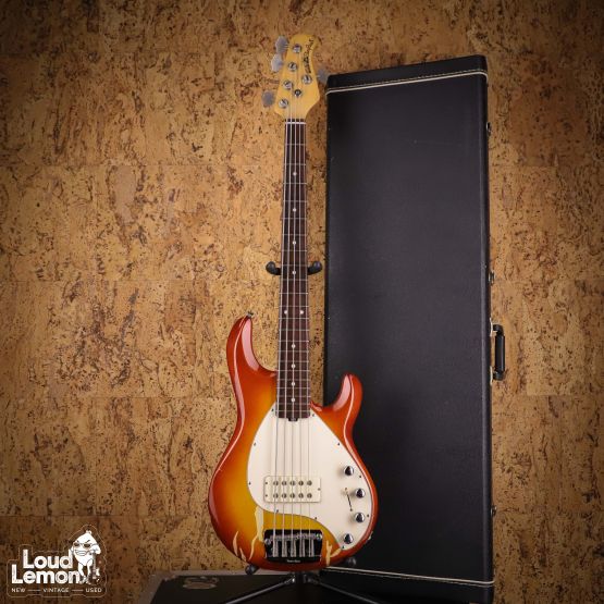 Ernie Ball Music Man StingRay 5 H Autumn Red Burst 2002 USA бас-гитара