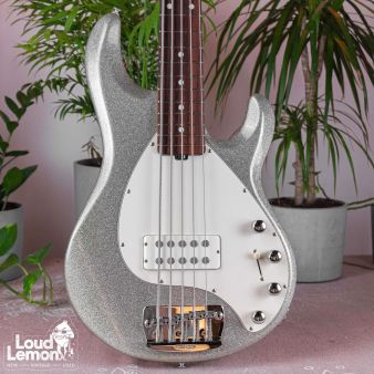 Music Man StingRay 5 H Silver Sparkle 2002 USA бас-гитара
