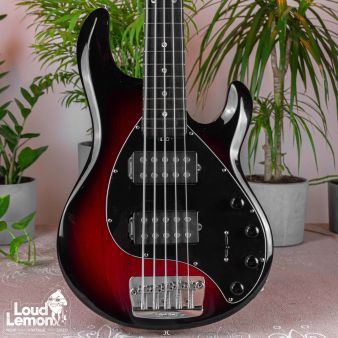 Ernie Ball Music Man StingRay 5 HH Black Cherry Burst 2009 USA бас-гитара