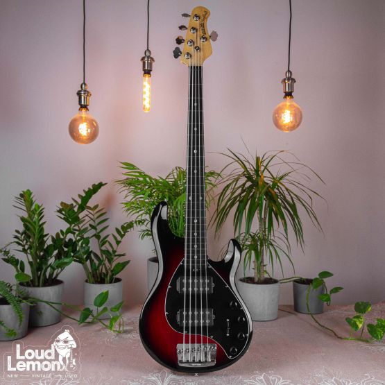Ernie Ball Music Man StingRay 5 HH Black Cherry Burst 2009 USA бас-гитара