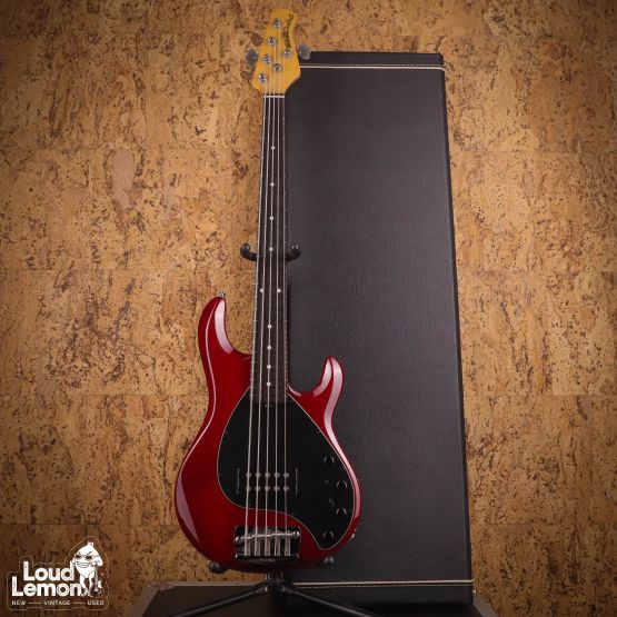 Ernie Ball Music Man StingRay 5 Red Transparent 1996 USA бас-гитара