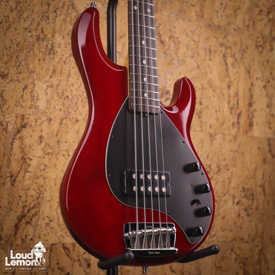Ernie Ball Music Man StingRay 5 Red Transparent 1996 USA бас-гитара