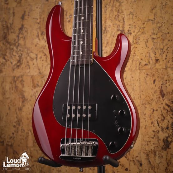 Ernie Ball Music Man StingRay 5 Red Transparent 1996 USA бас-гитара