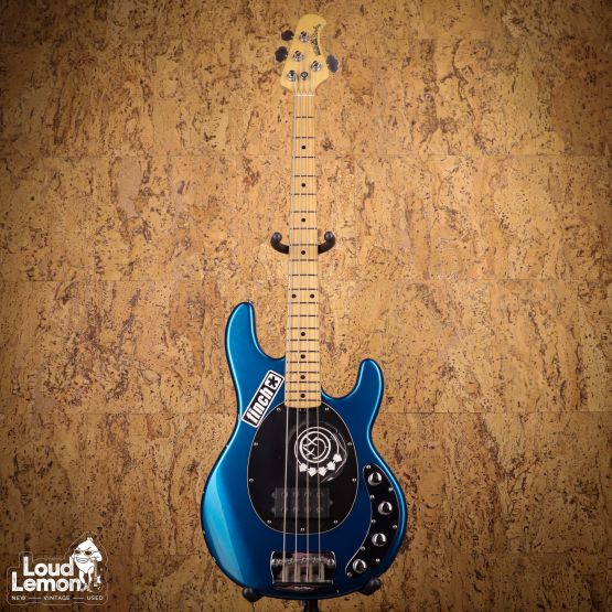 Ernie Ball Music Man StingRay EX 4 H Pearl Blue 2000 Japan бас-гитара