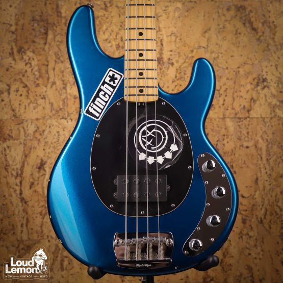 Ernie Ball Music Man StingRay EX 4 H Pearl Blue 2000 Japan бас-гитара