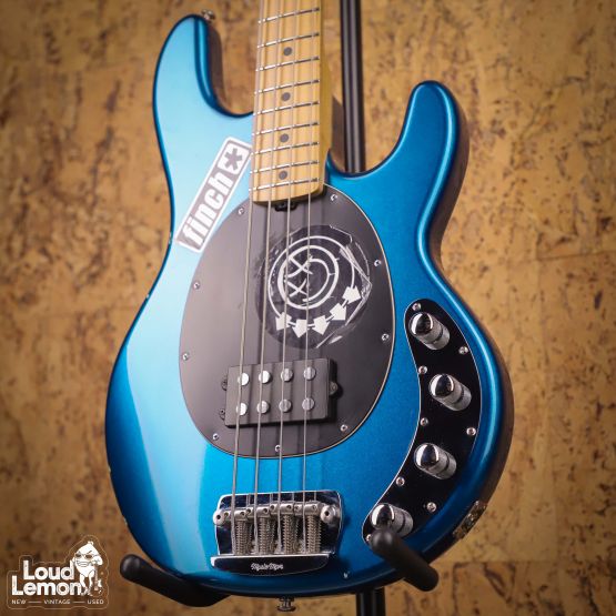 Ernie Ball Music Man StingRay EX 4 H Pearl Blue 2000 Japan бас-гитара