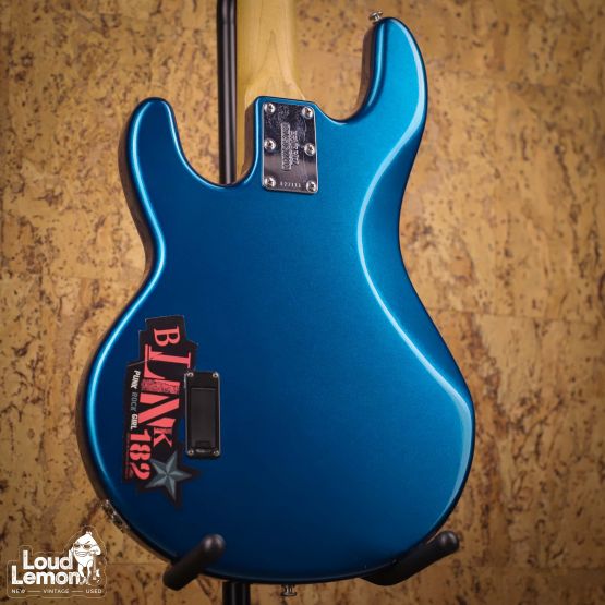 Ernie Ball Music Man StingRay EX 4 H Pearl Blue 2000 Japan бас-гитара