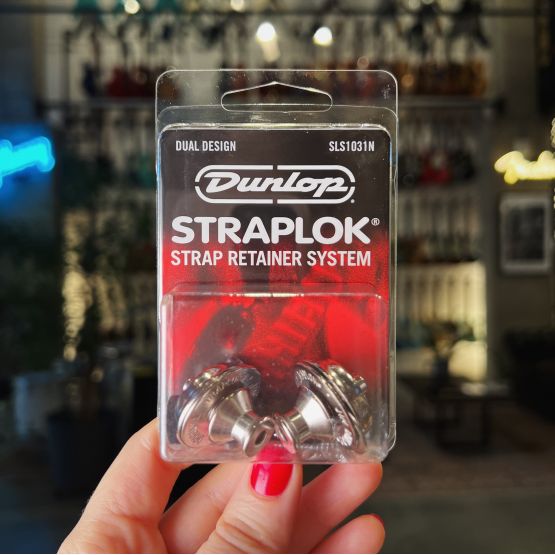 Dunlop SLS1031N Straplock Dual Design крепление для ремня стреплок никель