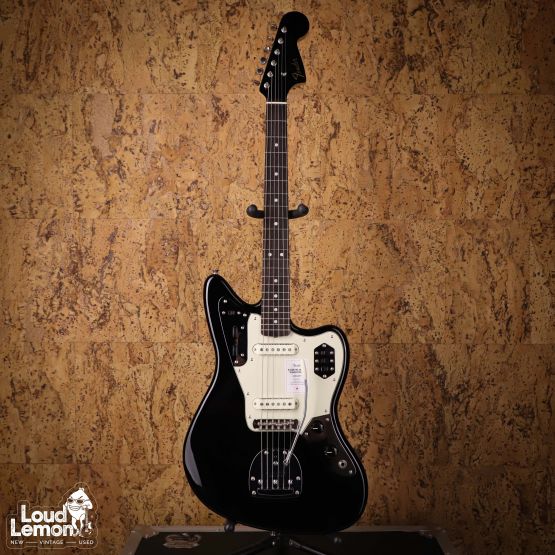 Fender 2021 Collection Traditional II 60s Jaguar Matching Head Black Japan электрогитара