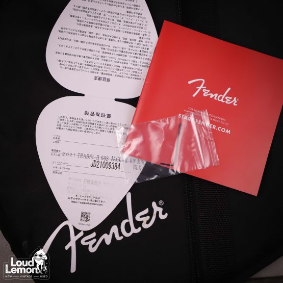 Fender 2021 Collection Traditional II 60s Jaguar Matching Head Black Japan электрогитара