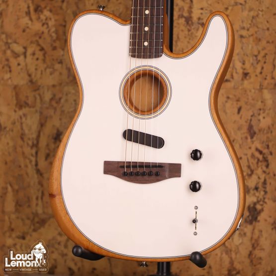 Fender Acoustasonic Player Telecaster Arctic White 2022 Mexico гитара-кроссовер