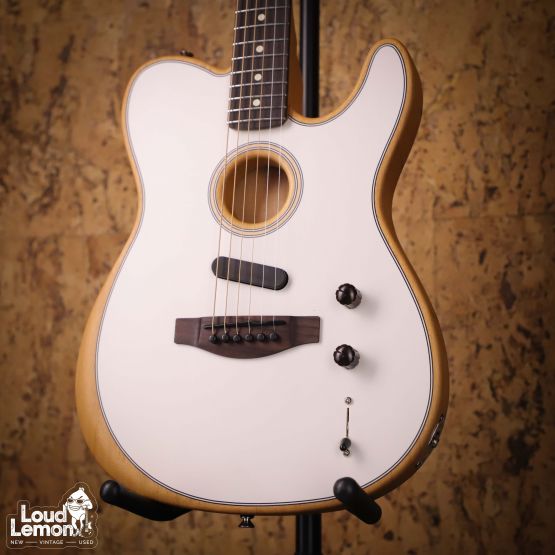 Fender Acoustasonic Player Telecaster Arctic White 2022 Mexico гитара-кроссовер