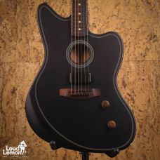 Fender Acoustasonic Standard Jazzmaster Black 2026 Indonesia гитара кроссовер