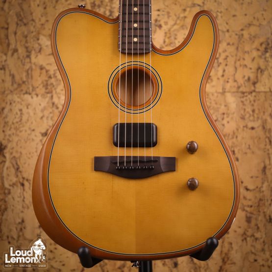 Fender Acoustasonic Standard Telecaster Aged Natural 2026 Indonesia кроссовер-гитара