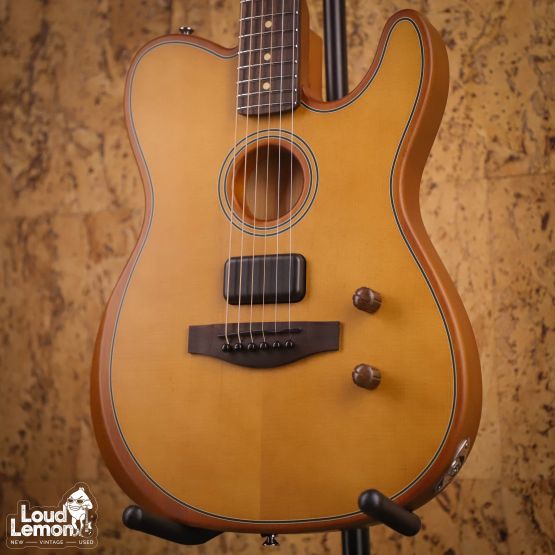 Fender Acoustasonic Standard Telecaster Aged Natural 2026 Indonesia кроссовер-гитара