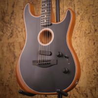 Fender American Acoustasonic Stratocaster Black 2022 USA элктроакустическая гитара