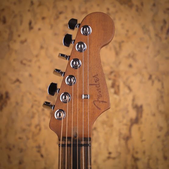 Fender American Acoustasonic Stratocaster Black 2022 USA элктроакустическая гитара