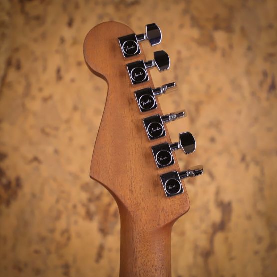Fender American Acoustasonic Stratocaster Black 2022 USA элктроакустическая гитара