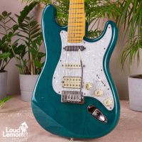 Fender American Deluxe Fat Stratocaster HSS Transparent Teal Green 1998 USA электрогитара