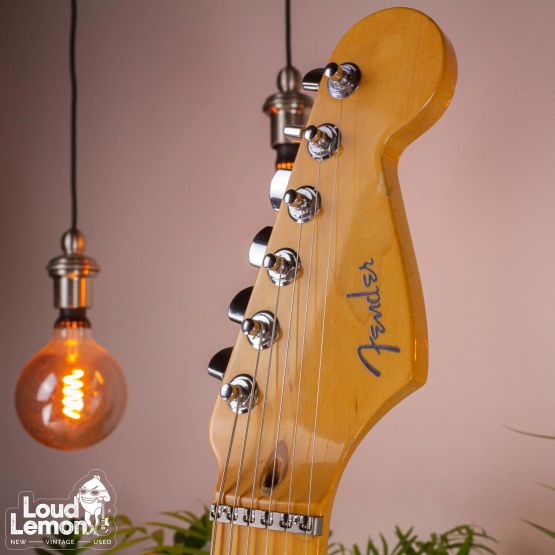 Fender American Deluxe Fat Stratocaster HSS Transparent Teal Green 1998 USA электрогитара