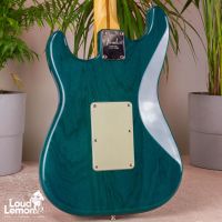 Fender American Deluxe Fat Stratocaster HSS Transparent Teal Green 1998 USA электрогитара
