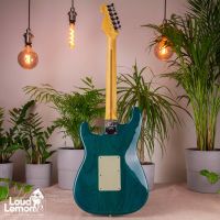 Fender American Deluxe Fat Stratocaster HSS Transparent Teal Green 1998 USA электрогитара